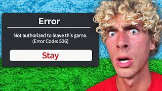 You CANT LEAVE This Roblox Game..
