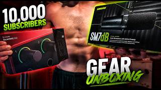 10K Subscriber ASMR GEAR UNBOXING | Shure SM7Bdb, Rode NT5, Scarlett 2i2