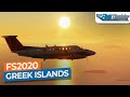 [MSFS] Athens to Lemnos - King Air 350i｜Drawyah