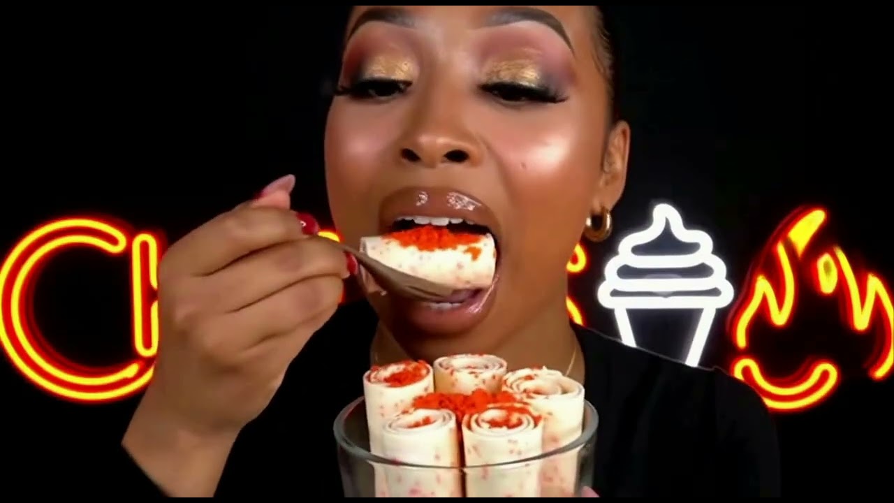 CHEETOS ICE CREAM ROLL ASMR _NO TALKING 