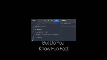 This is array Indexing fun  fact #coding #programming#array#indexing#cprogram