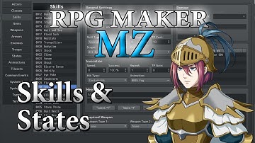 RPG Maker MZ Tutorial #17 - Database Skills & States