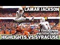 Lamar Jackson vs Syracuse || 2016 Highlights || 610 YARDS 5 TDS