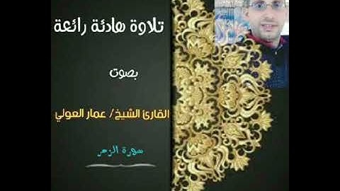 قراءة مميزة من اواخر سورة الزمر