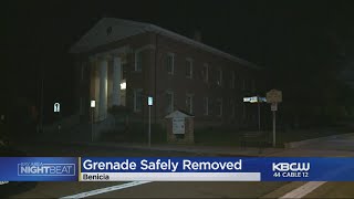 Possible Live Grenade Shuts Down Streets Near Benicia Capitol