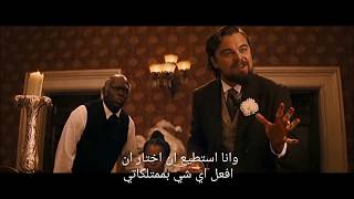 (مترجم) مشهد ليوناردو دي كابريو الارتجالي في فلم Jango Unchained