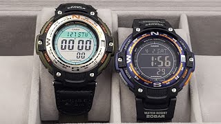 CASIO PRO TREK за $100!!! Краткий обзор японских часов с компасом и термометром Casio SGW-100