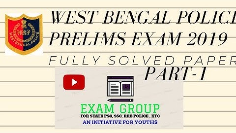 WBP CONSTABLE PRELIMINARY EXAM 2019 Solution in Nepali