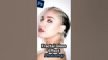 Fractal Glass Effect in Photoshop 🪟 #photoshop #photoshoptutorial #photoshoptips #photoshoptricks