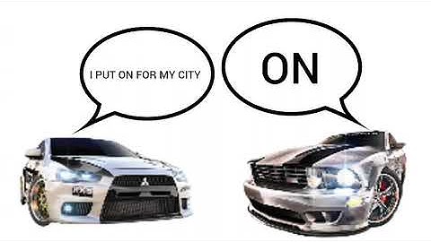 An Evo X and S302 Extreme singing "I Put On" | Midnight Club: LA Meme