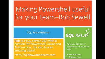 Making PowerShell useful for your team - Rob Sewell
