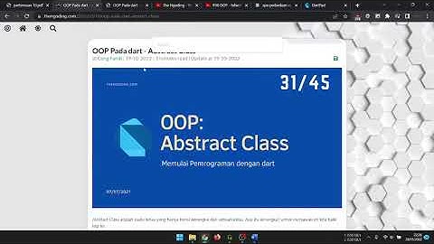 Penjelasan Inheritance, Abstract Class, Implement Class, dan Extends Dart