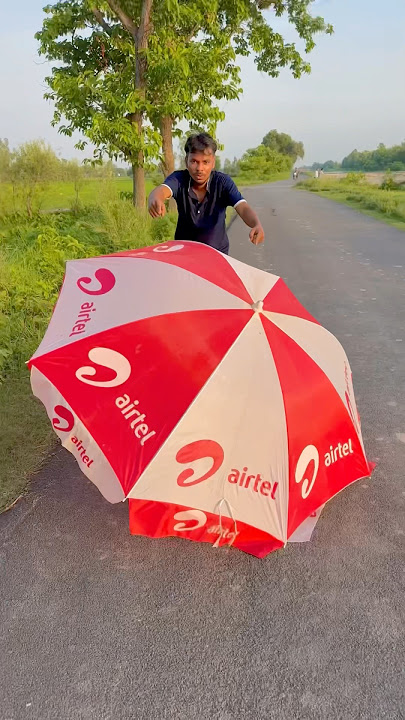 Airtel umbrella unboxing and testing