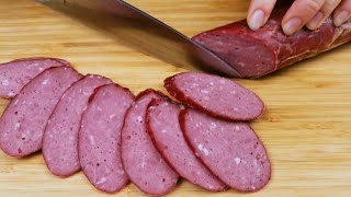 GARLIC sausage. Home SERVELAT. How to make sausage at home