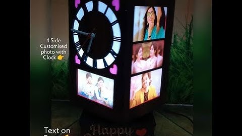 Hifigift clock rotating photo lamp.