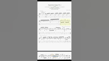 Argentine Tango No. 1 - Guitar Arrangement