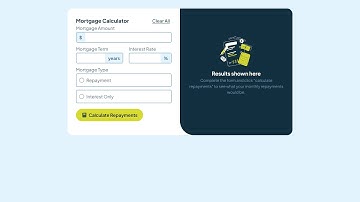 Mortgage repayment calculator (Part 1) real time