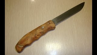 Рукоять ножа из корня шиповника