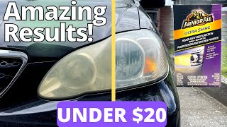 How To Restore Headlights with 2 Easy Steps  Armor All Headlight Restoration Kit Review