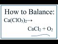 Balancing Chemical Equations Concepts