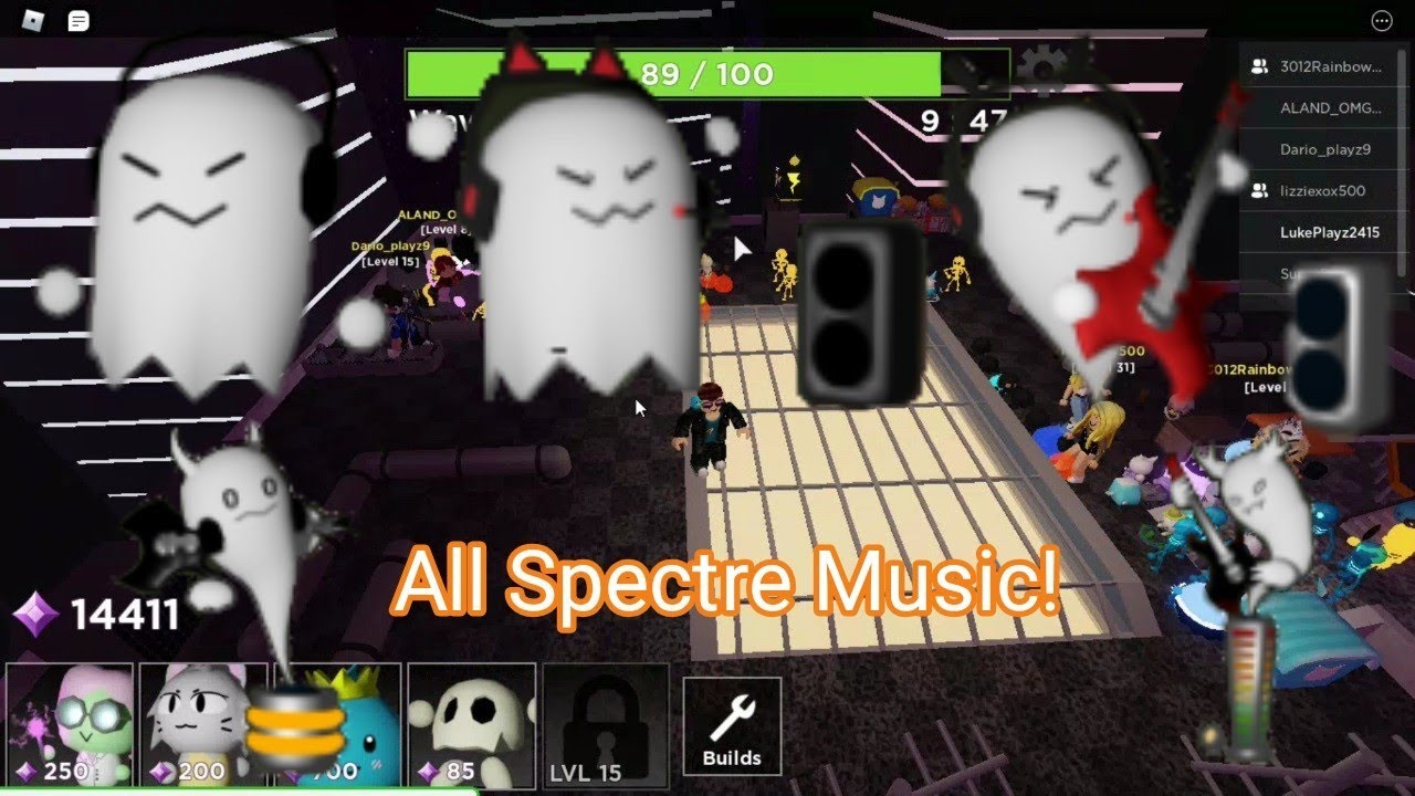 Roblox Tower Heroes All Normal Spectre Music Youtube - roblox tower heroes all spectre skins