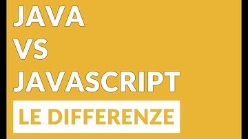 Qual è la differenza tra JavaScript e Java?