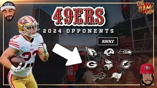 The 49ers Away Opponents in the 2024 NFL Season