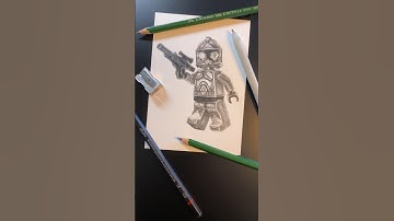 I drew a realistic LEGO Clone Trooper!