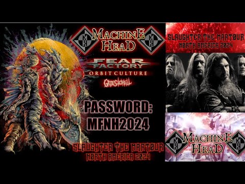 MACHINE HEAD announce  "Slaughter The Martour North America 2024" tour w/ FEAR FACTORY