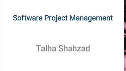 Software Project Management in Hindi Urdu - part #1 | Role of the Project Manager | Talha Shahzad