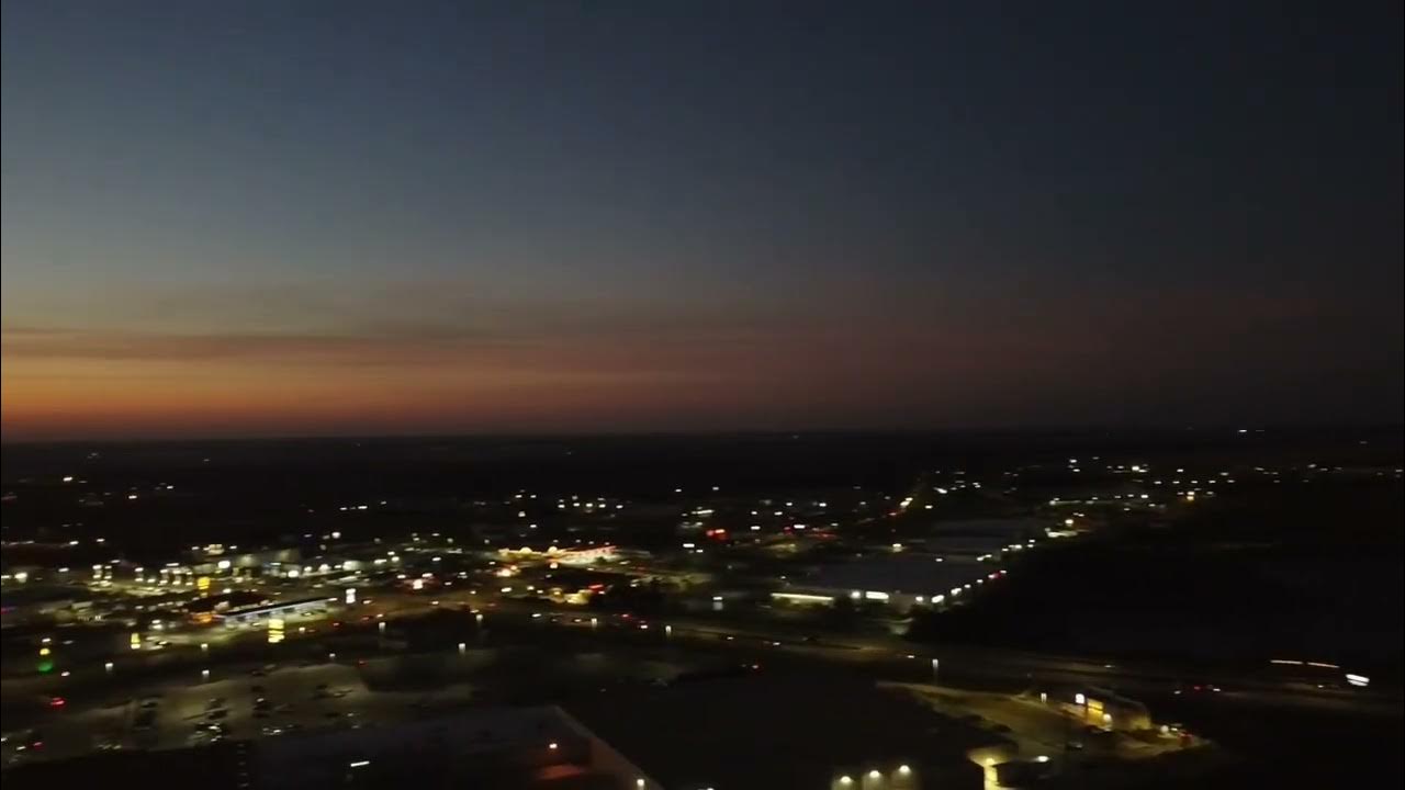 Fleet Farm stores, Lake Delavan, Wisconsin drone footage at night YouTube