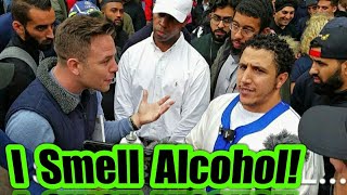 I SMELL ALCOHOL!? EDL SUPPORTERS VS MUSLIM (SHAMSI)......SPEAKERS CORNER
