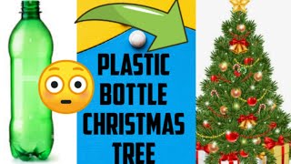 DIY : How to make christmas tree from plastic bottle || plastic bottle reusing idea