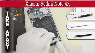 How to disassemble 📱 Xiaomi Redmi Note 4X 2016101 Take apart Tutorial