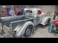 Headboard fabrication + application... 1935 Plymouth truck