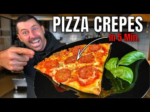 How to Make New York-Style Pizza Crepes in Just 5 Min.
