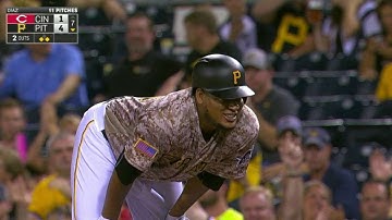 CIN@PIT: Nova lines a single to right