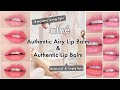 Athé 2 Authentic Lip line all colors swatch review / authentic airy lip balm & authentic lip balm