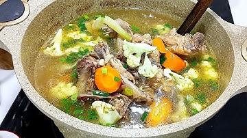SOP Tulang Ayam Seger....Kuah Bening...
