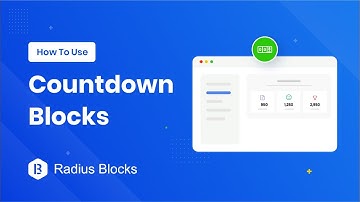 How To Use Countdown Blocks  - Radius Blocks