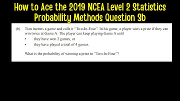 How to Ace the 2019 NCEA Level 2 Probability Methods Question Q 3b