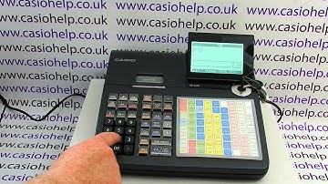 Casio SE-C450 Cash Register Programming Instructions How Activate Non Graphic Header