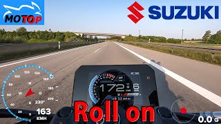 Suzuki GSX-8S A2 (2023) - ROLL ON 4th, 5th, 6th gear - GPS