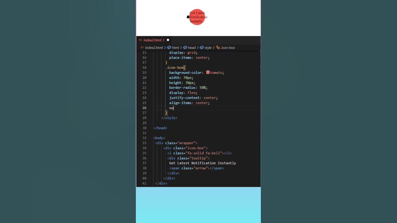Tooltip on hover using html and css | Pure Css tooltip - YouTube
