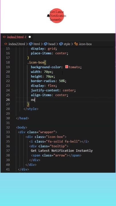 Tooltip on hover using html and css | Pure Css tooltip - YouTube