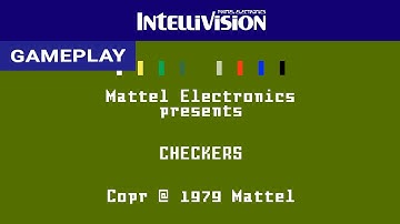 Checkers (Intellivision) - Gameplay Clip [HD] | RetroGameUp