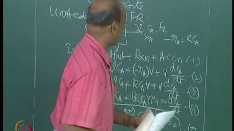Mod-01 Lec-28 Unsteady state MFR and PFR