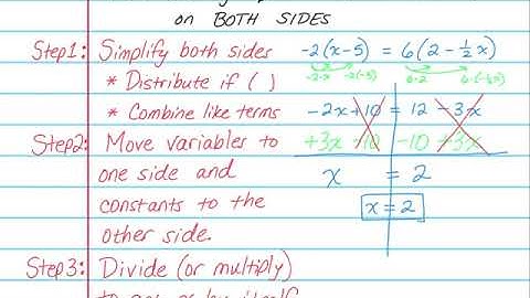 Math 8_1.3:  Solving Equations with Variables on Both Sides
