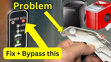 Ice maker not making ice - ICE FULL Light always on - How to fix & bypass