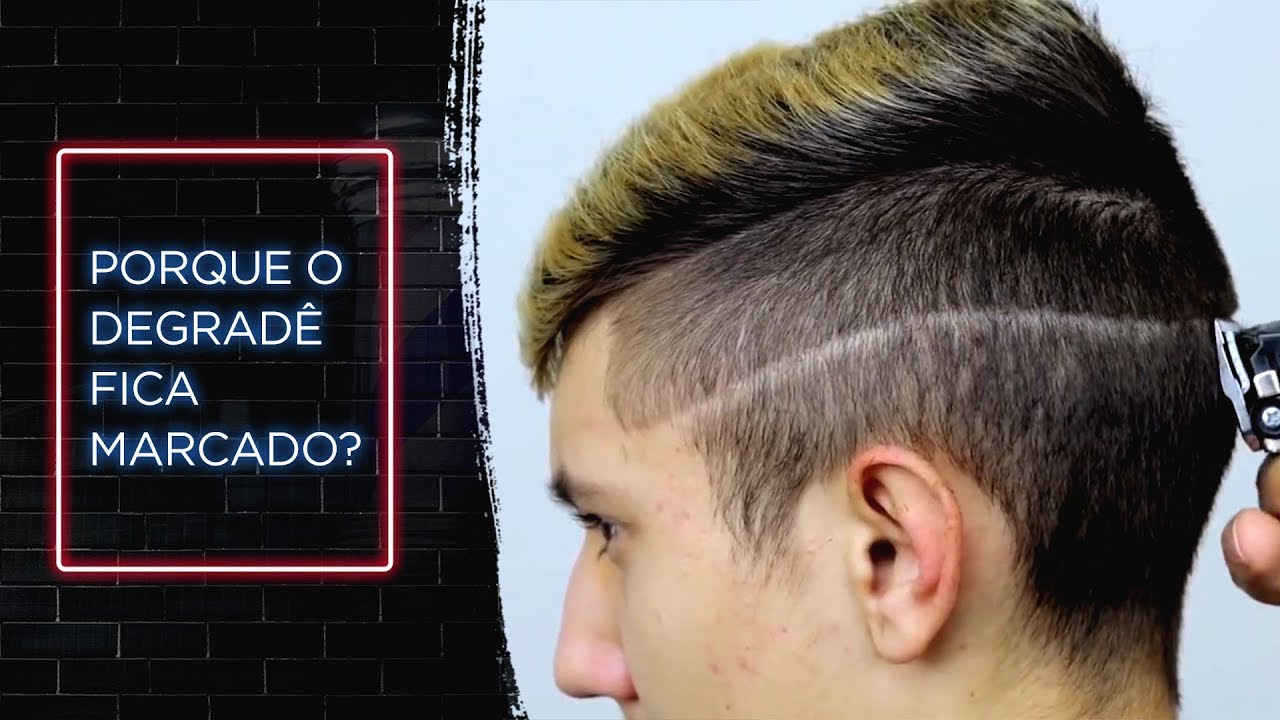 tutorial corte DEGRADÊ EM V marcado😱 